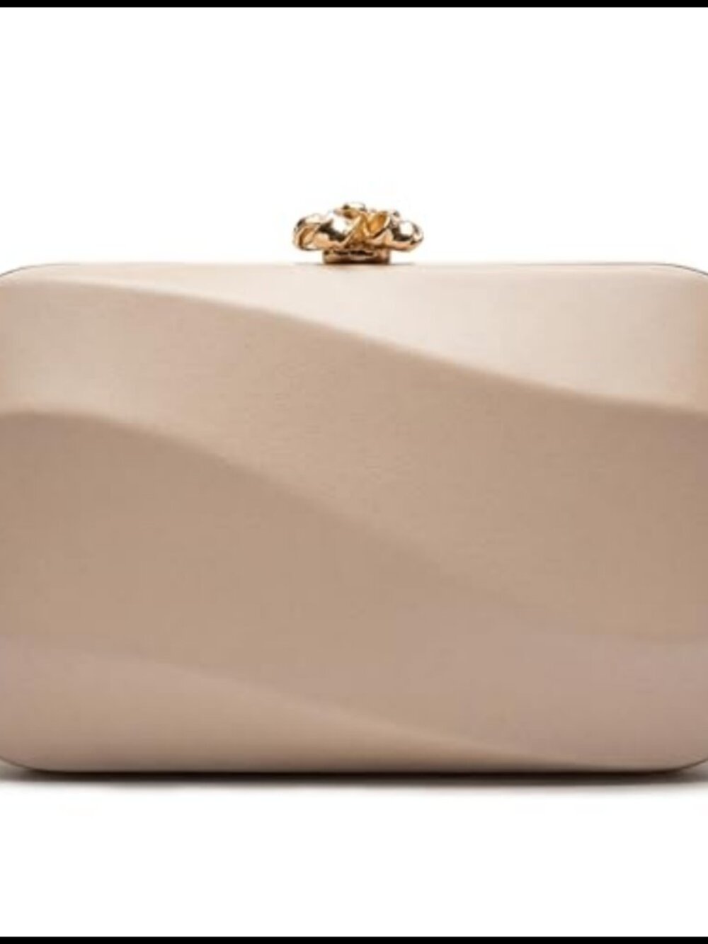 Hard Shell Evening Clutch Purse with Detachable Chain Strap